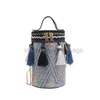 DRINTYSTRING 2023 NOWY STYL STYL STYN Crossbody Worku i sztuka National One Mały Body Tassel Cylinder dla kobiet