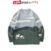 Men's Sweaters LAPPSTER-Youth Cows Kawaii Vintage Winter Sweaters Pullover O-Neck Korean Fashions Sweater Women Casual Harajuku Clothes 230808
