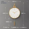 Wall Clocks Luxury Modern Clock Minimalist Metal Electronic Design Gold Creative Reloj De Pared Para Sala Room Decor