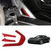 Interiörstillbehör Bil Carbon Fiber Co-Pilot Central Control Armst Panel Decal Cover Trim Sticker för C7 2014-2023 B