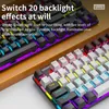 tastiera meccanica cablata k87 20 tipi di gioco di illuminazione colorata e ufficio per Microsoft Windows e sistema Apple iOS
