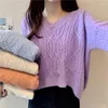 Swetery dla kobiet 2023 Jesienne wełniane swetr Sweetry ciepłe minimalistyczne koreańskie krótkie eleganckie solidne słodkie damie Tops Pull Femme