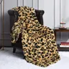 Couverture luxe léopard point jeter chambre décor plaid couvre-lit bébé poilu hiver lit couvre canapé couverture grand épais fourrure 230809