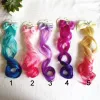 Extensions Curly Wig For Kids Girls Ponytails Bows Clips Princess Bobby Pins Hairpins Accessories ZZ