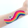 Body Paint 50g Schminken Rainbow Cake Split Make-up Fluorescerende Water Activated Eyeliner Niet Giftig Kerstmis Halloween Party Tools 230808