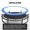 Trampolines 1012 Feet Trampoline Protection Mat Round Spring Protection Cover Trampoline Safety WaterResistant Pad Trampoline Accessories 230808
