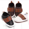Handgemaakte pasgeboren baby eerste wandelaars mode luxe jongens meisjes schoenen lederen peuter baby casual sneakers anti slip designer kinderen schoen