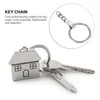 Keychains 20pcs Key Chain Fashionable Lost-proof Metal Chains (Nickel Color)