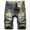 Hommes Jeans Hommes Déchiré Court Jeans Vêtements Bermuda Coton Shorts Respirant Denim Shorts Homme Mode Taille 28-40 230808