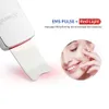 Ansiktsvårdsenheter 6 i 1 EMS Ultrasonic Skin Scrubber Ion LED PON Hudlyft Massager Face Spatula Blackhead Remover Deep Cleansing 230808