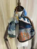 Halsdukar 2023 Ankomst Autumn Winter Blue Dog Design 140 cm Scarf 70% Cashmere 30% Silk Wrap for Women Lady Girl Gift