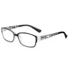 Солнцезащитные очки модные анти-синие светлые очки для чтения защита глаз Пресбиопические очки унисекс цветы Элегантные удобные очки 1.0- 4,0