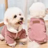 Hundkläder Pet Cat Clothes Autumn Winter Dogs Katter Corduroy varm bomull Små valpar Kläder för Chihuahua