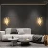 Wandlamp Modern Licht Luxe Blauw Glas Gang Slaapkamer Nachtkastje Woonkamer Achtergrond Fabriek Groothandel