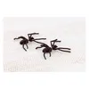 Stud Punk Black Spider Charm Ear Womens Halloween Party Evening Gift Earrings For Ladies Fashion Jewelry Drop Delivery Dhdat