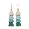 Dangle Chandelier Bohemian 4 Layered Fringed Luxury Ethnic Statement Tassel Earrings Boho Fashion Jewelry For Women Long Drop Delive Dhm2N