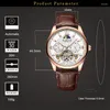 Нарученные часы Mohdn Top Brand Man Automatic Mechanical Watches Men's 2023 Luxury Tourbillon Sports Waterpronation Business Moon Phase Clocks