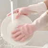 Cleaning Gloves 21Pairs Silicone Dishwashing Scrubber Dish Washing Sponge Rubber Tools 230809