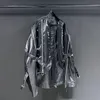 Mens Jackets PFHQ Metallic Design Loose Summer Personality High Quality Original Patchwork Coat 21F1418 230808