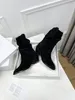 Tabi Western But Split Stopa Lamble Spinted Chunky Block Obcasy mody botki dla kobiet luksusowe designerskie sukienki imprezy fabryczne obuwie beżowe czarne buty kostki