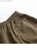 Calça feminina Capris feminino 2023 novo tablet estilo esportivo casual calça reta vintage cintura alta com zíper bolso traseiro calças femininas sem impressão bom produto Z230809