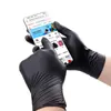 Cleaning Gloves 100Pack Housework Strong Black Disposable Nitrile PVC Latex Free AntiStatic Garden Pet Care Tattoo Work Oilproof 230809