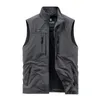 Men's Vests Work Vest Men Men's Summer Tactical Military Motorcyclist Multi-pocket Sleeveless Jacket Fishing Clothing Hunting Coat MAN Coats 230808