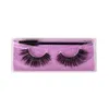 3D Faux Mink Eyelashes Cruelty Free Lashes Natural Wispy False Lash Makeup Wholesale Strip V Series Fluffy Cat Lash With Eyelash Brush E464