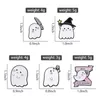 Boo Hayalet Emaye Pinler Özel Cadılar Bayramı Spooky Dager Ghost Brooches Yakıt Rozetleri Karikatür Punk Komik Takı Hediyesi Arkadaşlar İçin