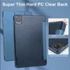 Case For Blackview Tab 8 Wifi Tablet Tri-Folding Clear Hard Plastic Stand For Blackview Tab7 Tab 7 Wifi 10.1 inch Tablet Cover HKD230809