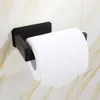 Badrumshyllor rostfritt stål toalettrullehållare självlim i vävnadspapper svart finish enkel installation ingen skruv 230809