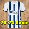 23 24 West Bromwich Soccer Jerseys Livermore Diang Brunt Albion Football Shirt 2023 2024 Home Away Robson-Kanu Phillips Men Kit Set Setar Uniforms Yellow