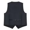 Herenvesten Heren Luxe Bronzing Vest Voor Heren Zakelijk Groen Zwart Paisley Gilet Mode Stropdas Pochet Manchetknopen Rood