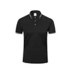 Polo da uomo Polo manica corta Logo ricamato stampato personalizzato Tinta unita traspirante Top casual comodo 4xl