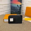 Bolso de diseñador de lujo multicolor Cartera corta plegable para mujer Cartera corta de moda Cartera clásica con bolsa de tarjeta entregada en caja Cremallera ancha 69431