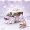 ألعاب أخرى Loz Mini Building Build Street Block DIY Assembly Puzzle Toy Cute Car Model Girls Christmas Decoration Gift 4208 4209 4210 230809