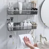 Badkamer Planken Douche Opbergrek Houder Wandmontage Organizer Keuken Voor Wasruimte Toilet 230809