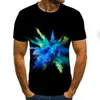 Hommes t-shirts 2023 flamme T-Shirt été mode à manches courtes 3D col rond haut décontracté sport rue grand