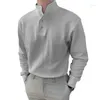 Мужские рубашки T Butemoda Men Shirt Spring Spring Fashion Solid Color Delover Casual с длинным рукавом стой