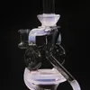 Verre RecyclerDab Rig tornado eau Bong fait à la main narguilé tuyau de fumée matériau borosilicate Shisha avec bol commun de 14mm