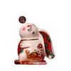 Objets décoratifs Figurines Année chinoise Gagner de l'argent Lapin Créatif Céramique Zodiaque Ornement Festif Tirelire Cadeau 230809