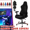 Elastisk vattentät elektrisk spelkonkurrensstol täcker hushållskontoret Internet Cafe Rotating Armst Stretch Chair Cases245k