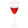 Wijnglazen 300-400 ml Prachtige Lijn Gestreepte Goblet Rode Champagne Cocktail Cup Crystal Gold Schilderen Banket Festival Drinkware