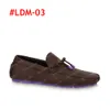 2023 Men Driver Shoes Mocassini mocassini scarpe casual firmate mocassini di lusso scarpe da uomo sneakers fiore marrone trainer con scatola e sacchetto per la polvere 40-45 # LDM-01