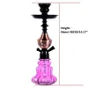 Res Hopah Small Shisha Pipe Set Portable Narguile Chicha pipa med slangskålstång kolbricka Rökningstillbehör HKD230809