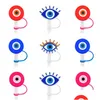 Питье соломинки 9pcs/set Custom Eque Eye ST Toppers Er плесени Sile Charms для перегородки многократно используемой разбрызку