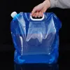 Garrafas de água dobráveis para uso externo, acampamento, ciclismo, bolsa de água portátil grande capacidade 5L/10L