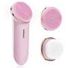 Fournitures de tatouage pour aérographe Brosse de nettoyage sonique Épurateur de visage vibrant 5 modes de vitesse IPX7 Nettoyage en profondeur rechargeable étanche pour toutes les peaux Type 230808