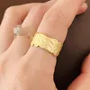 Cluster-Ringe ANENJERY Zinnfolie Unregelmäßige Textur Matte Ring Für Frauen Kreative Handgemachte Party Schmuck Großhandel