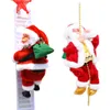 Julleksaker Santa Claus Doll Electric Toy som kan klättra upp trappor Plush Xmas -gåvor för barnens hemdekoration